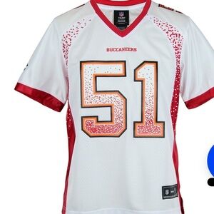 Reebok NFL Womens Tampa Bay Buccaneers Barrett Ruud #51 Jersey, White Small